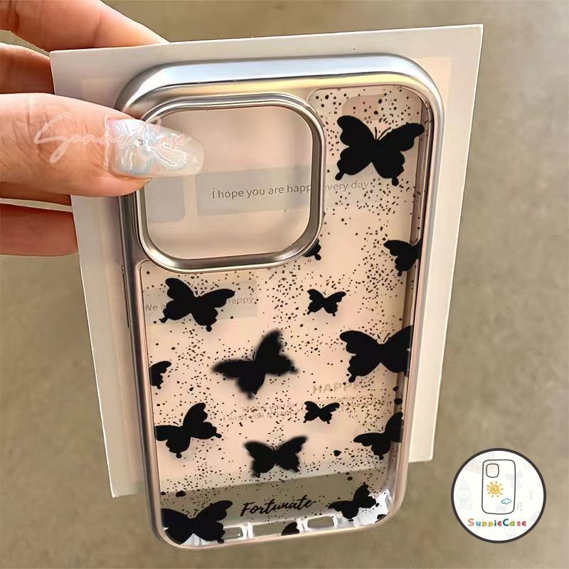 แฟชั่นการ์ตูน ผีเสื้อ เคสไอโฟน 11 13 เคส 15 13 1412 11 Pro Max iPhone 11 7 Plus XR X X Max iPhone 8 14 7 15 Plus SE2020
