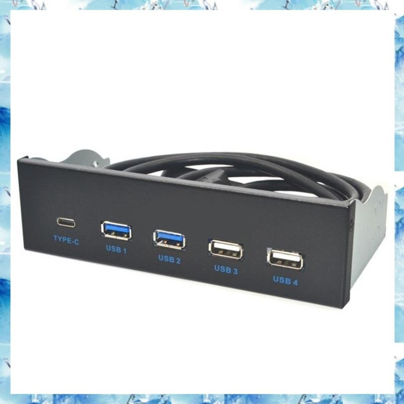 [ ] 5.25 นิ้ว Usb3.1 Gen2 แผงด้านหน้า Usb Hub 2 พอร์ต Usb3.0+2 พอร์ต Usb2.0+1 พอร์ต Type-C พร้อมขั้ว