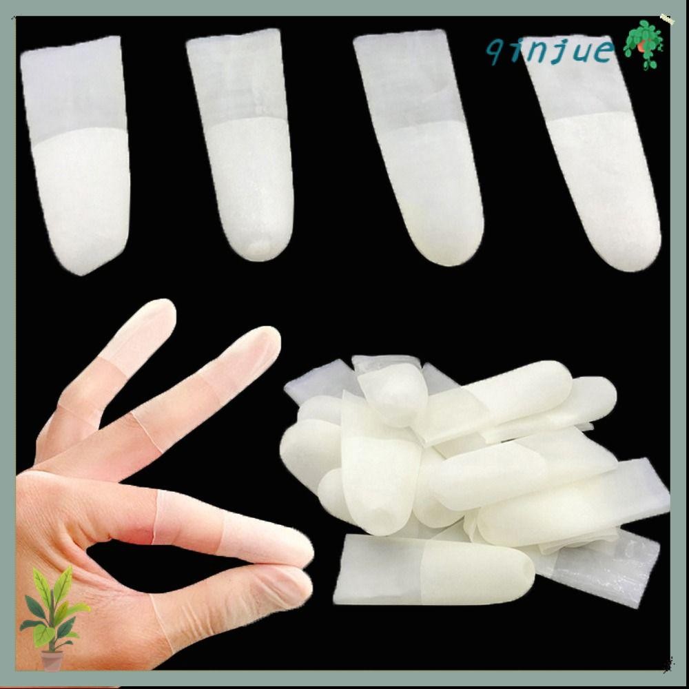 Printli ถุงมือยางใส ป้องกันไฟฟ้าสถิตย์ กันลื่น แบบใช้แล้วทิ้ง สําหรับป้องกันนิ้วมือ 100 ชิ้น