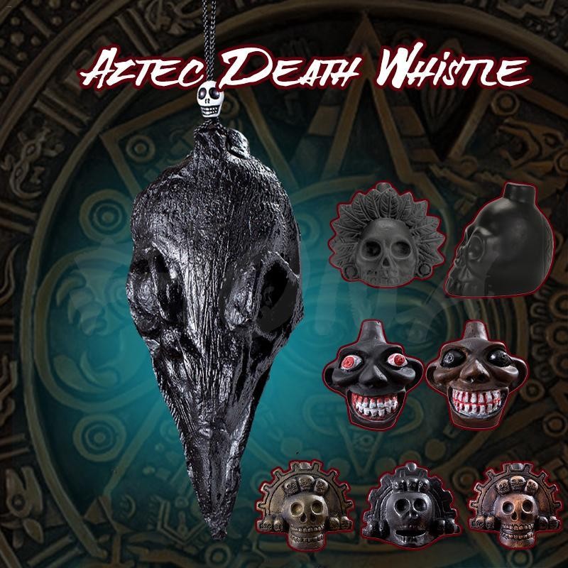 Aztec Death Whistle Spooky Aztec Death Skull Whistle Prank ฮาโลวีนเครื่องประดับ explanth