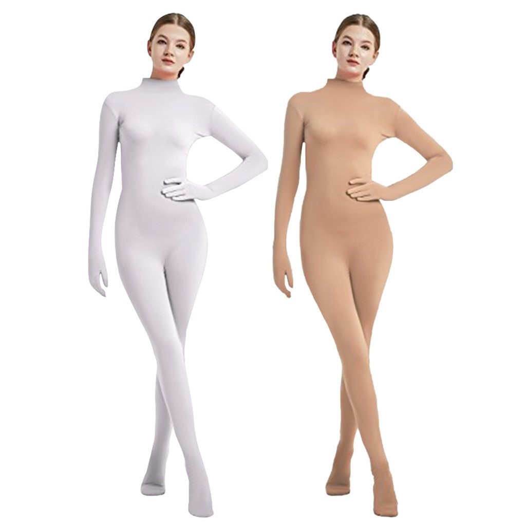 New Women's Tights One-Piece JumpsuitzentaiSolid Color Dancing Dress Costumes CC2S