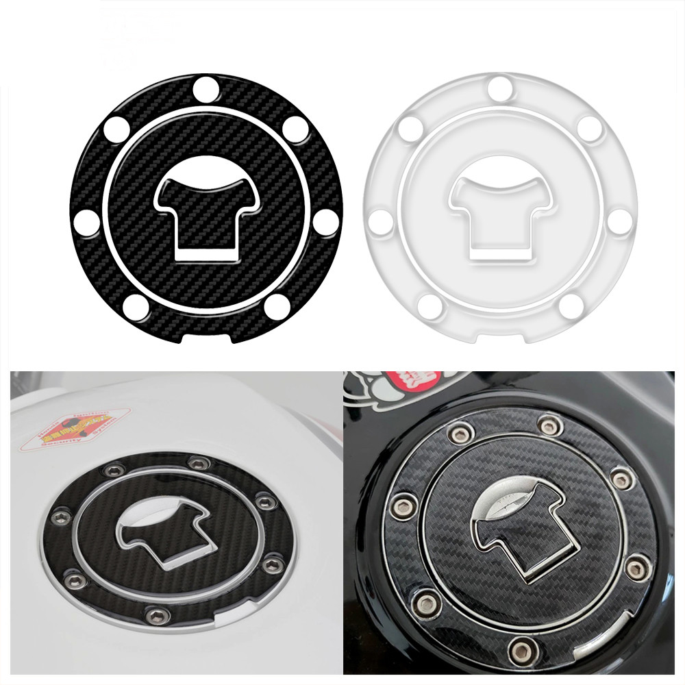 สําหรับ Honda CB600 CB750 CBR600RR 900RR 1000RR (7 หลุม) สติ๊กเกอร์กันรอยฝาถังน้ํามันเชื้อเพลิงรถจักรยานยนต์