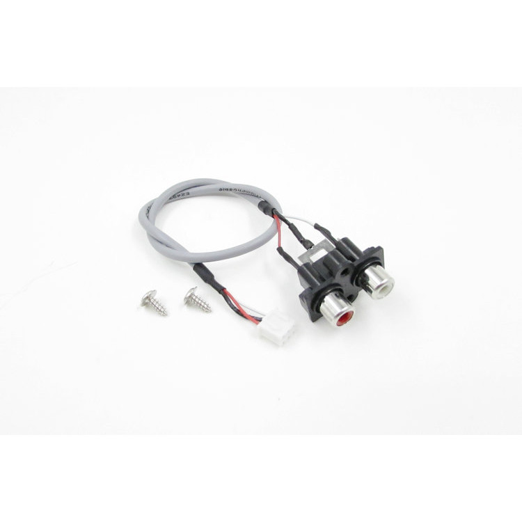 ซ็อกเก็ตเสียง Lotus seat Two-channel Audio adapter Cable 300mm พร้อมปลั๊ก XH2.54MM-3PIN Audio Input Socket Audio Signal Cable 2 RCA TO XH2.54MM