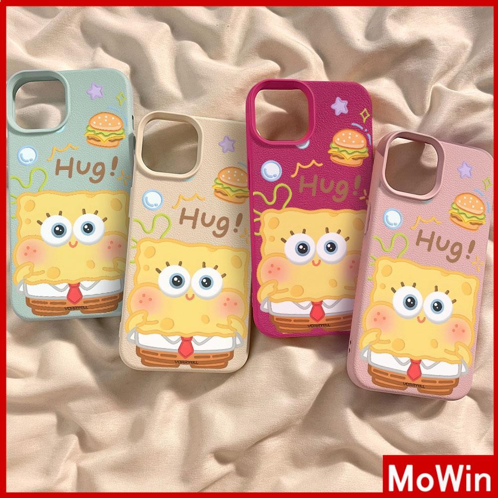 Movin - เคส iPhone 16 Pro Max iPhone 11 เคสหนังเนื้อนิ่มสีแคนดี้ TPU รูปการ์ตูนน่ารักๆ Compatible With iPhone15 Pro max 14 13 12 Pro max XS XR 7 Plus 8 Plus