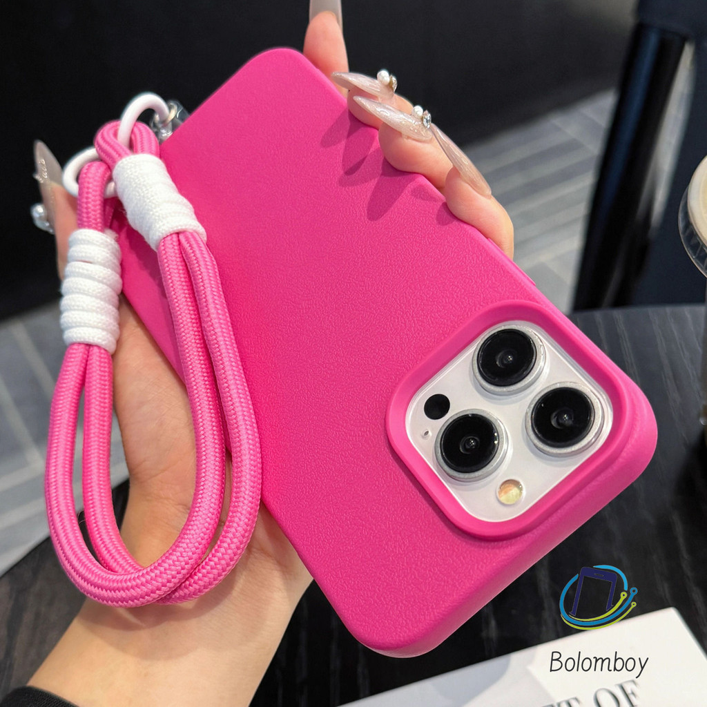 For เคสไอโฟน 13 11 15 12 16 14 Pro Max 15 Plus XR X XS Max เคสโทรศัพท์กันกระแทกแบบนิ่มพร้อมสายคล้อง ปกป้องกล้อง แฟชั่น