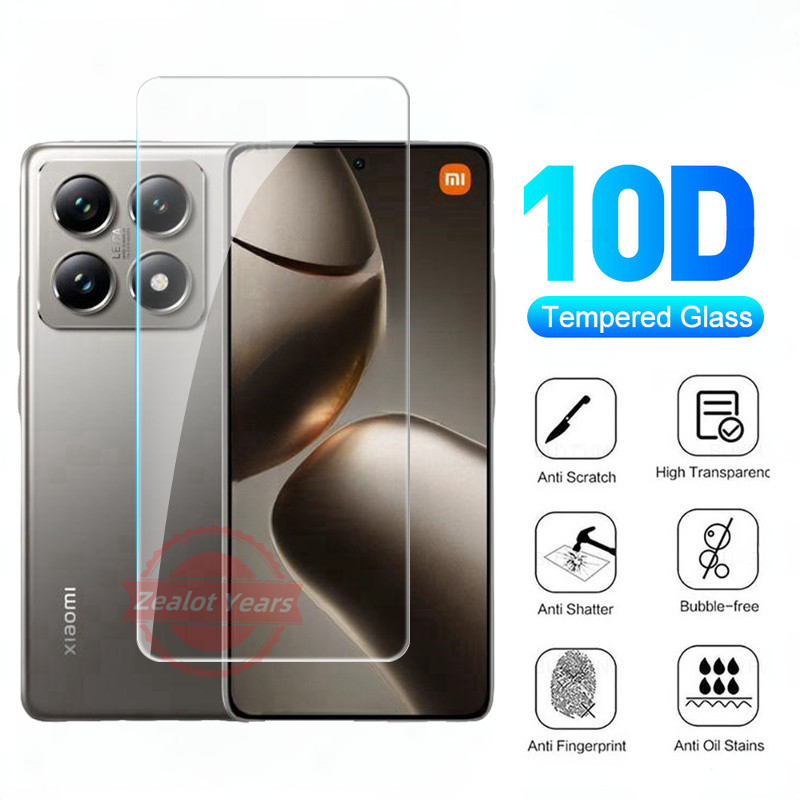 ป้องกันหน้าจอสําหรับ Xiaomi 14T Pro Mi 14 T 5G 14TPro กระจกนิรภัยโปร่งใสทั้งหมดหน้าจอ HD ฟิล์ม 9H ความแข็งด้านหน้ากระจกสูง Clear ฟิล์มป้องกัน