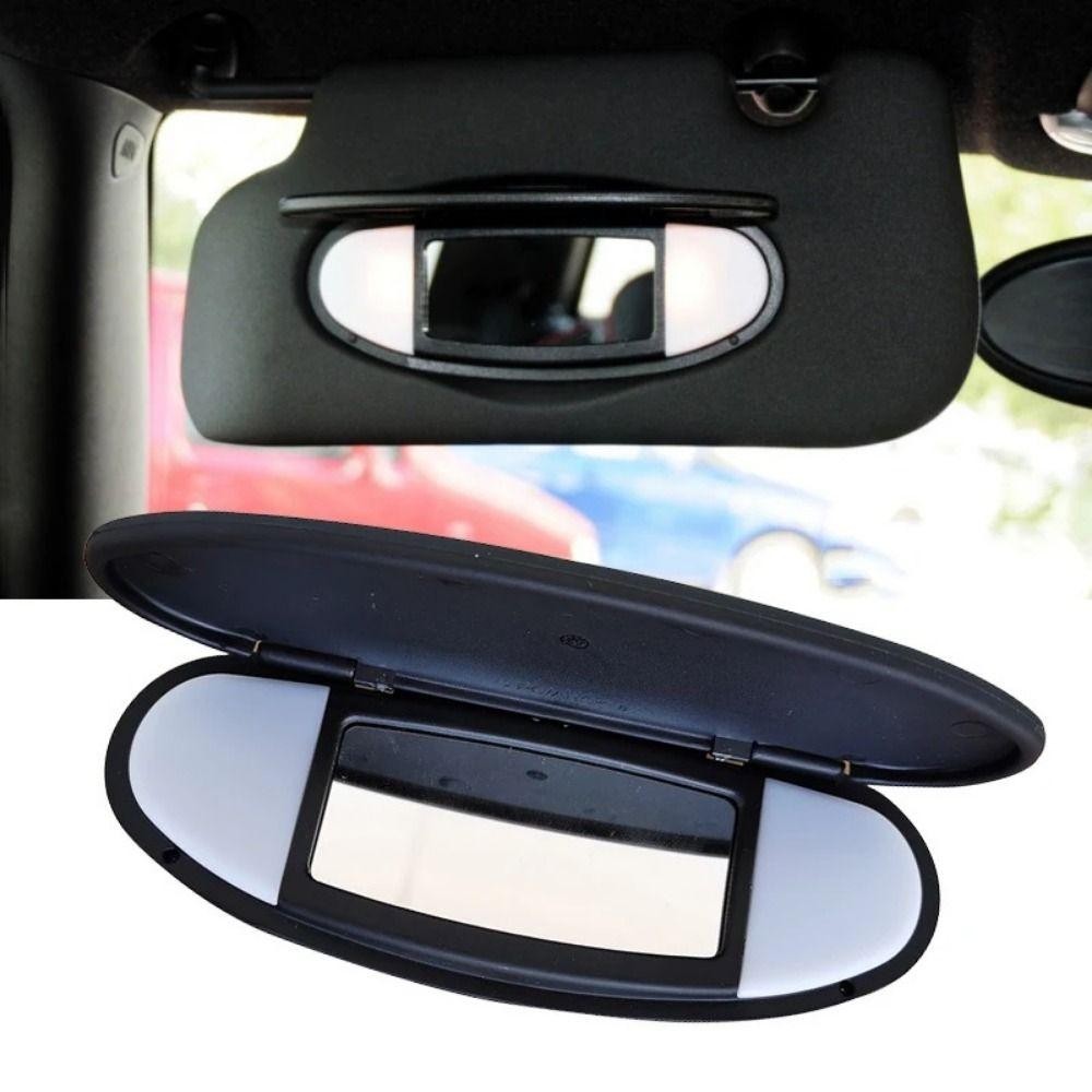 Lollipo1 หลังคารถ Sunvisor, เปลี่ยนโคมไฟ Slice รถ Sun Visor, ABS โคมไฟฝาปิดบังแดดแผงกระจกโต๊ะเครื่องแป้งสําหรับ MINI Cooper S One D JCW R55 R56 R57 R59 R60