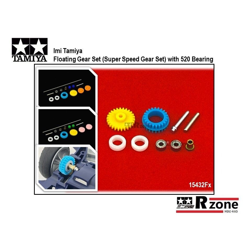 ชุดเกียร์ลอยน้ํา Imi Tamiya 15432 (ชุดเกียร์ซุปเปอร์สปีด) พร้อมแบริ่ง 520