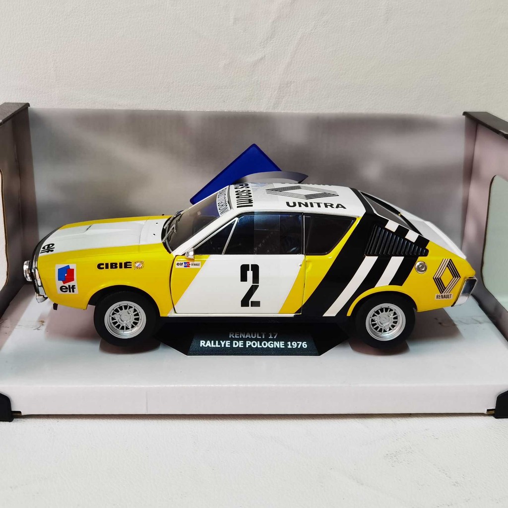 SOLIDO 1/18 RENAULT 17 1976 2 RENAULT Racing Model Alloy Out of Print Car Model-