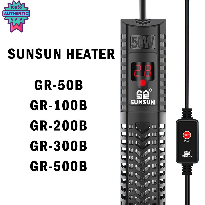 SUNSUN รุ่น GR-50B/GR-100B/GR-200B/GR-300B/GR-500B เครื่องปรัอุณหภูมิตู้ปลาพร้อมปลอกกันกระแทก