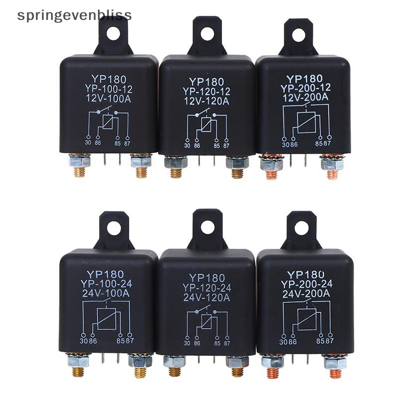 Springevenbliss Starg รีเลย์ 200A 100A 12V/24V ยานยนต์ Heavy Current เริ่มต้นรีเลย์ Springevenbliss
