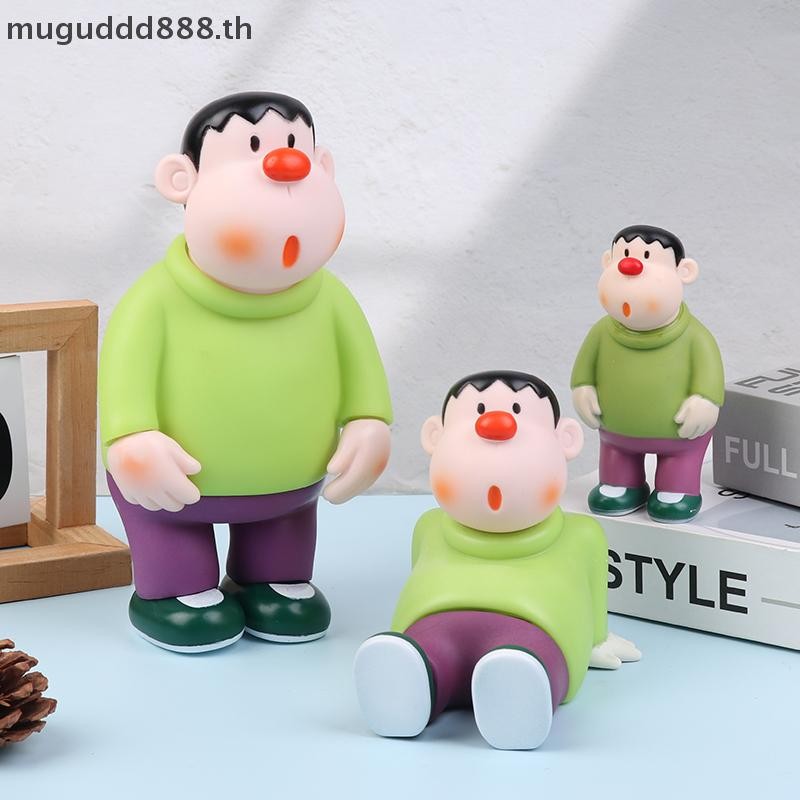 ʚɞmc อะนิเมะ Doraemon Fat Tiger รูป Debut รุ่นเล่นไวนิลตุ๊กตาเดสก์ท็อปตกแต่งการ์ตูน Action Figure ของเล่นของขวัญ PVC (dd)
