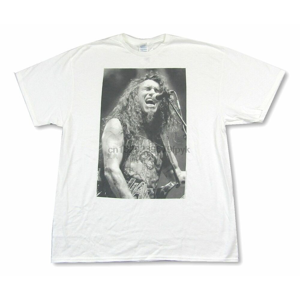 Slayer Tom Araya Image White T Shirt New Official Band Merch