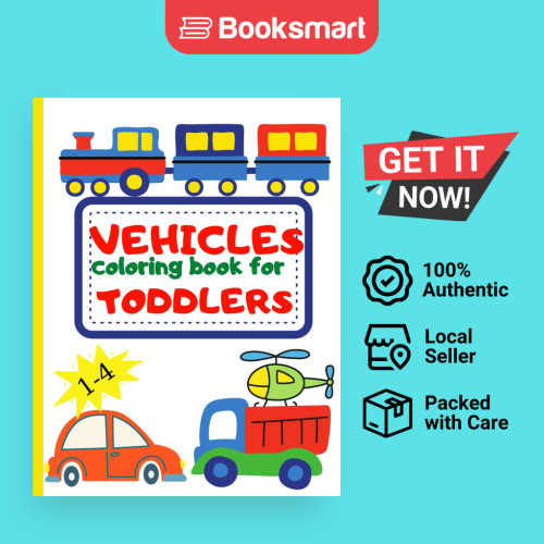 หนังสือระบายสี VEHICLE สําหรับ TODDLER - หนังสือปกอ่อน - อังกฤษ - 9786069364956