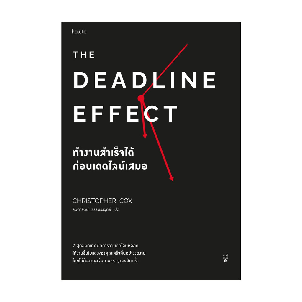 นายอินทร์ หนังสือ The Deadline Effect ทำงานสำเร็จได้ก่อนฯ