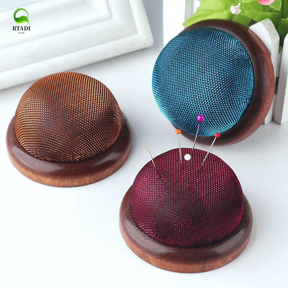 Rtadi หมอนเข็มเย็บปักถักร้อยผ้าทําด้วยมือ 1PC ที่ใส่เข็มผ้าฝ้าย