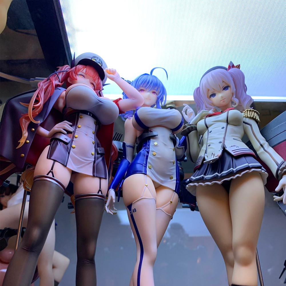 Blue Route Anime Character Model Fleet Collective Ship Niang Kashima Light Edition ตุ๊กตาที่ถอดออกได้สองมิติเครื่องประดับตุ๊กตาสาวสวยเซ็กซี่
