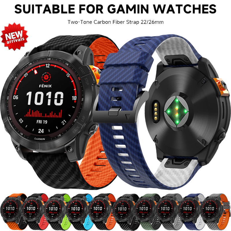 26 มม.22 มม.สายคล้องคอซิลิโคนสําหรับ Garmin Enduro2 Epix Gen 2 Instinct 2X Fenix 7X 7 6X 6 Pro 5 5X Plus นาฬิกาอุปกรณ์เสริม