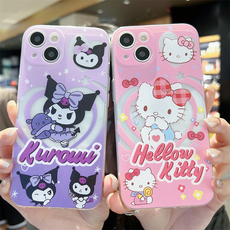 ปลอกสําหรับ Tecno POVA 6 NEO 2 3 Spark GO 1 2024 2023 POVA 5 4 Pro Camon 30 20 POP 5 4 LTE Spark 30C 20C 10C 8C 7T หวานและLoving สําหรับสาว Kuromi โปร่งใสเคสโทรศัพท์