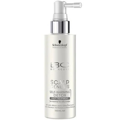❤️ไม่แท้คืนเงิน❤️ Schwarzkopf BC Scalp Genesis Self Warming Detox 100ml สำหรับหนังศีรษะมัน