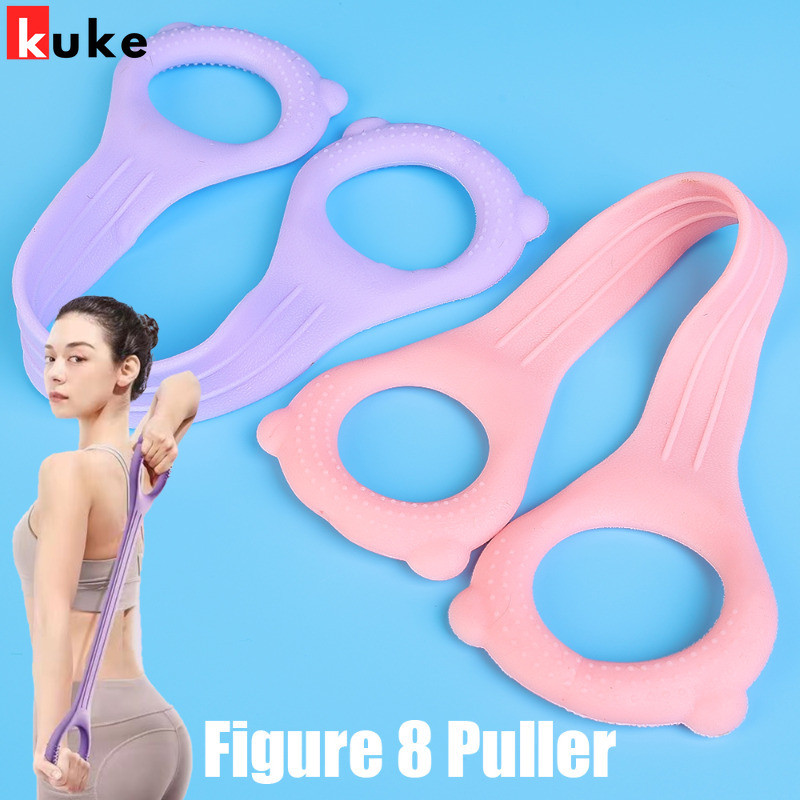8รูปร่างฟิตเนสต้านทานวง-ลดน้ําหนักออกกําลังกายดึงเชือก-โยคะยืดวง-เปิดกลับไหล่ความตึงเครียดสายรัด-เข็มขัดยืดน้ํายาง-เครื่องมือออกกําลังกายแบบพกพ