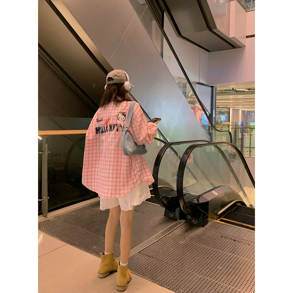 ฤดูใบไม้ร่วงใหม่ของผู้หญิงจดหมายหวานพิมพ์โบว์อเนกประสงค์เสื้อแขนยาว 240925 ราคา ถูกที่สุด ดีลบีเคเค แกลเลอรีภาพที่ 4