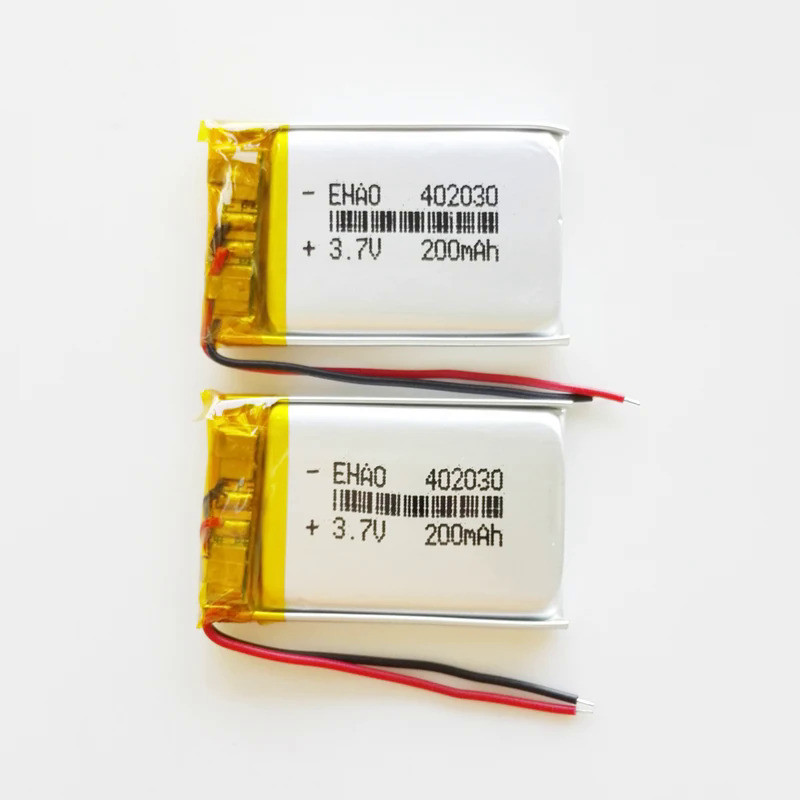 3.7V 200mAh 402030 Lithium Polymer LiPo Rechargeable Battery For Mp3 GPS Smart Watch Camera Bluetoot