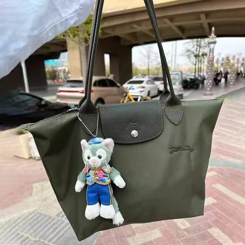 พร้อมสต็อกเดิมและแท้100% Longchamp Le Pliage 1899/2605/1621 919กระเป๋าสะพายขนาดใหญ่ของผู้หญิงกระเป๋า Messenger ขนาดกลางกระเป๋าถือถุงเกี๊ยวกระเป๋ากระเป๋าออแกไนเซอร์กระเป๋า