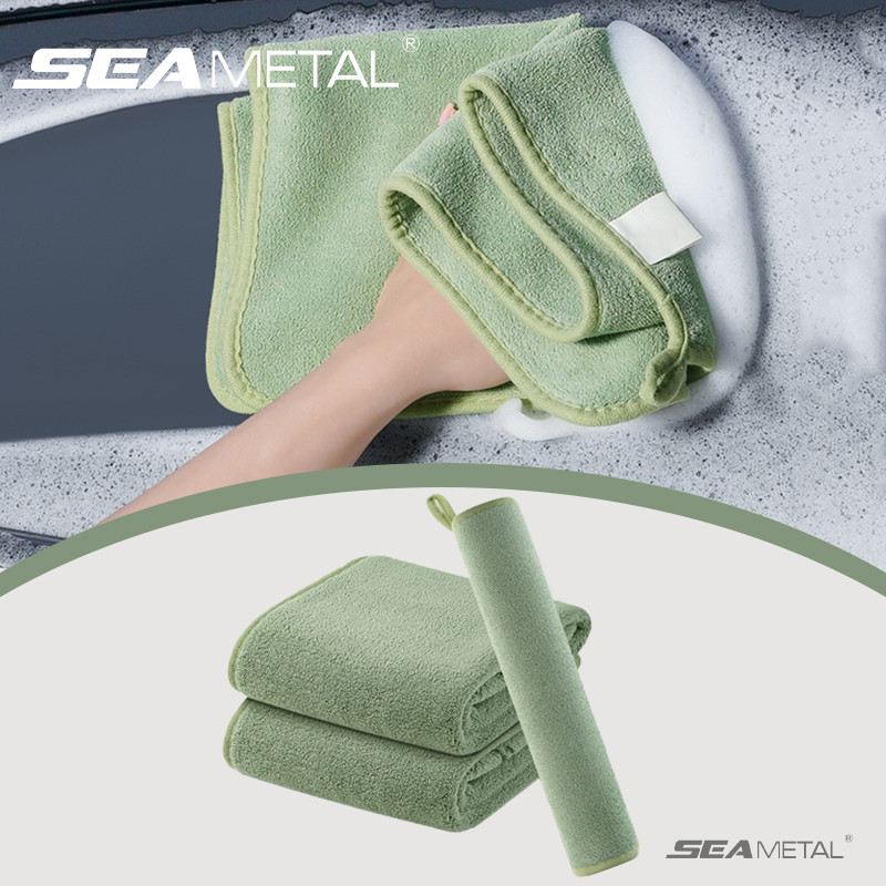 【พร้อมส่งจากไทย】Seametal 600GSM ผ้าเช็ดรถ ผ้าซับน้ำ ปาดทีเดียวแห้ง รถแห้งทั้งคัน โดยไม่ต้องบิดน้ำ หนานุ่ม ปลอดภัยต่อสีรถ