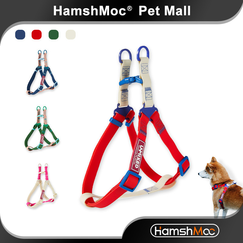 HamshMoc สายรัดสัตว์เลี้ยงน้ําหนักเบาสายรัดสุนัขกันน้ําปรับสบายสายรัดร่างกายสุนัขสายรัดหน้าอกสําหรับสุนัข
