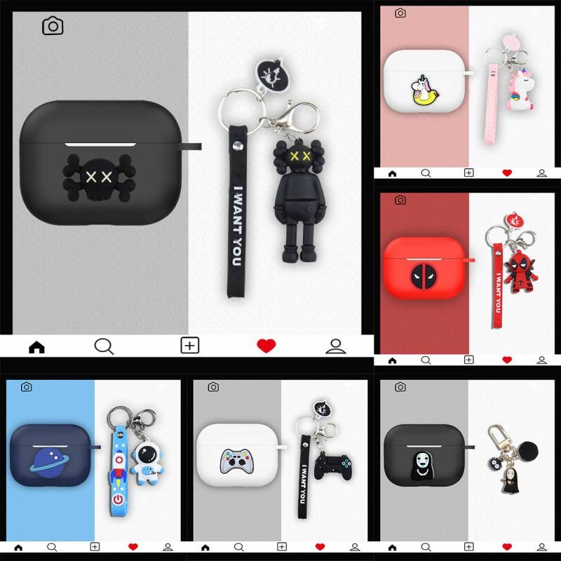 RY09 FOR airpods4 case / airpods 3 case Silicone Case Cover  series Dust-proof Protective Case for a