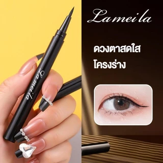【ซื้อ 5 แถม 5】LAMEILA อายไลเนอร์ กันน้ํา แห้งเร็ว เรียบเนียน เขียนลื่นและง่าย ติดทนนาน กันเหงื่อ อายไลเนอร์หัวปากกา