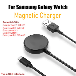 สายชาร์จนาฬิกาสำหรับ for Samsung Galaxy Watch 6 / 5 / 5pro/4 / 3 / Active 1 /2 Type C/USB แท่นชาร์จ wireless charger