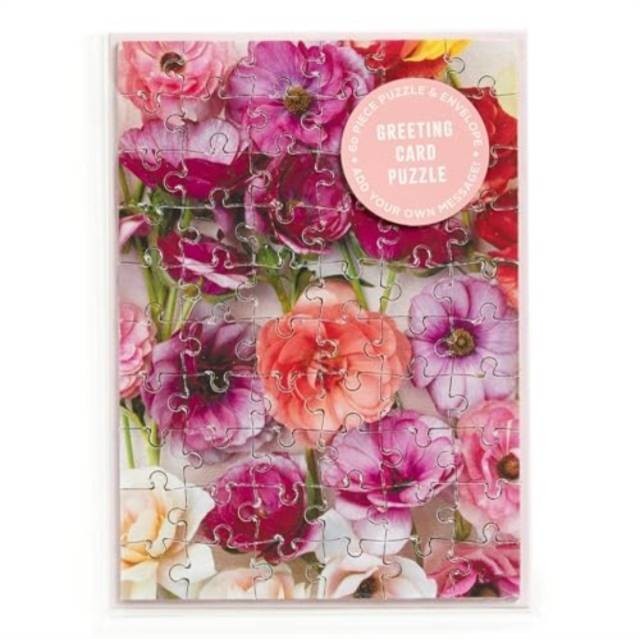 Ranunculus Greeting Card Puzzle โดย Galison (ฉบับสหราชอาณาจักร ปกอ่อน)