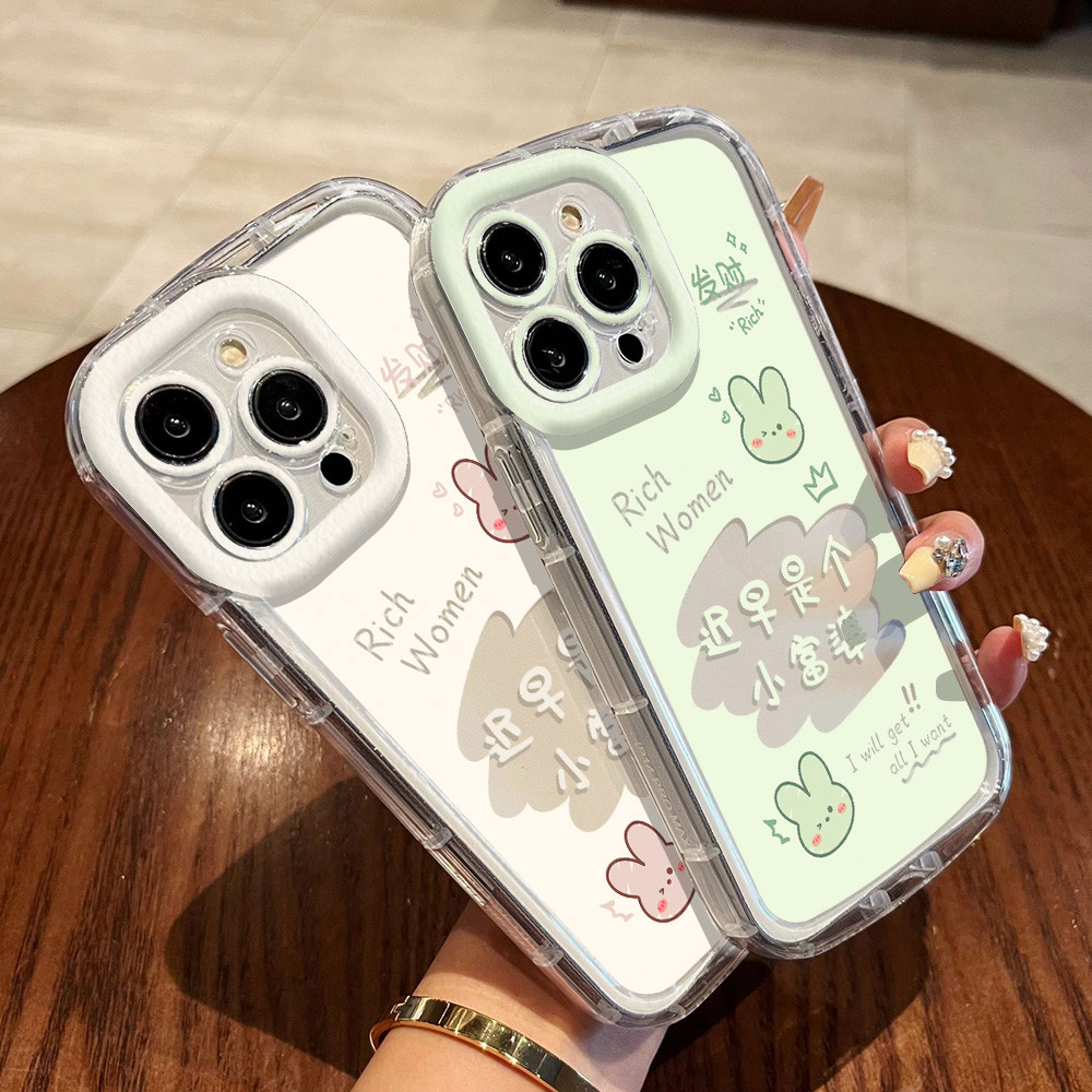 สวยใสเคส for iphone 11 15 16 12 13 14 pro max 8 7 plus XR XS รอยยิ้ม การ์ตูนกราฟฟิตี้ เคสโทรศัพท์ทรงกลมสีครีม อ่อนนุ่ม