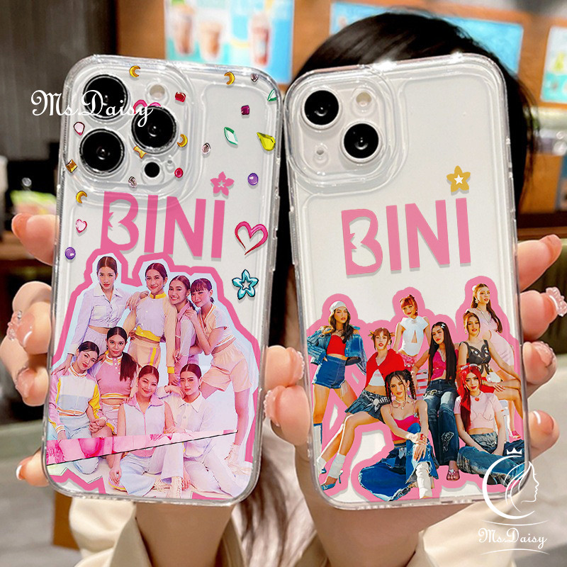Space ป้องกันแฟชั่น BINI เคสโทรศัพท์สําหรับ OPPO A15SA35A16SA54SA16KA16EA17K A1K C2A3 ProA31A8A36A76