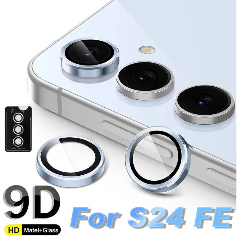 สําหรับ Samsung Galaxy S24 FE 5G กล้องป้องกันแหวนเลนส์โลหะแหวนฝาครอบกรณี