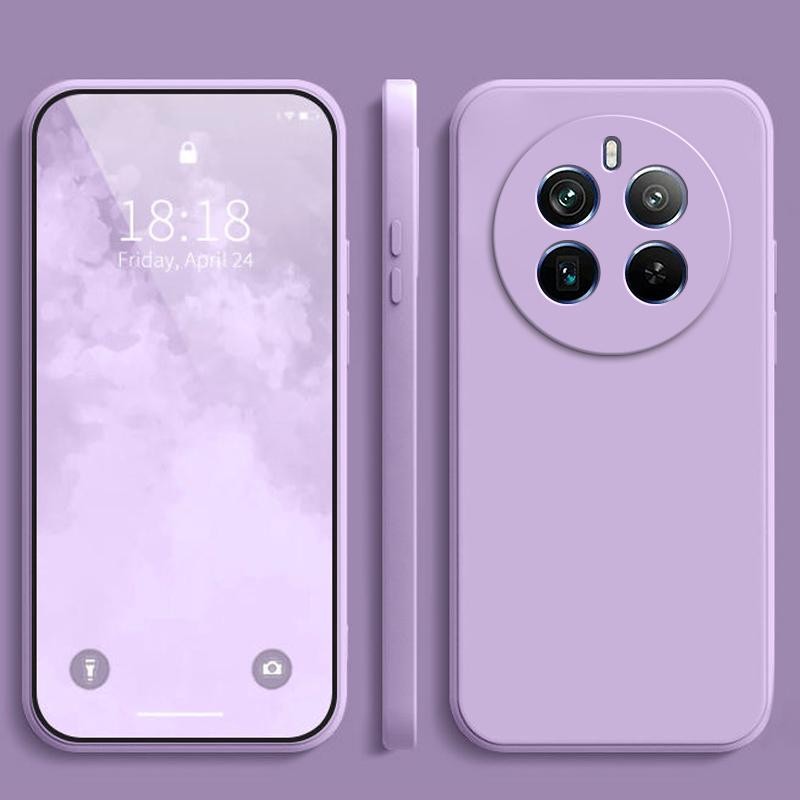 เคส Realme 12 Pro + 5G ,สีทึบ Realme 12 Pro Plus 5G ,เคสป้องกันซิลิโคนป้องกันการตกสีธรรมดาเรียบง่าย YT - รูปที่ 5