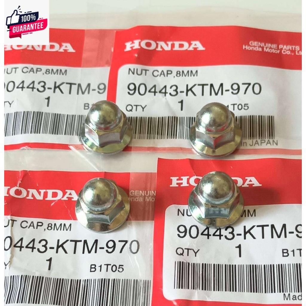 น็อตฝาสูชุด4ตัว HONDA W125R,S,W125X,DREAM125,W1252012ปลาวาฬทุกรุุ่น90443-KTM-970แท้ศูนย์