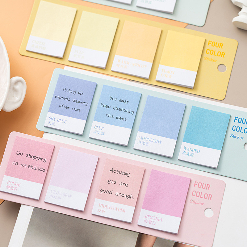 80/120 แผ่น/ชิ้น มาการอง การ์ดสีประเภทโพสต์มันโน้ตสติกเกอร์ดัชนีสีการจําแนกฉลากสติกเกอร์มูลค่าสูงที่คั่นเครื่องหมาย