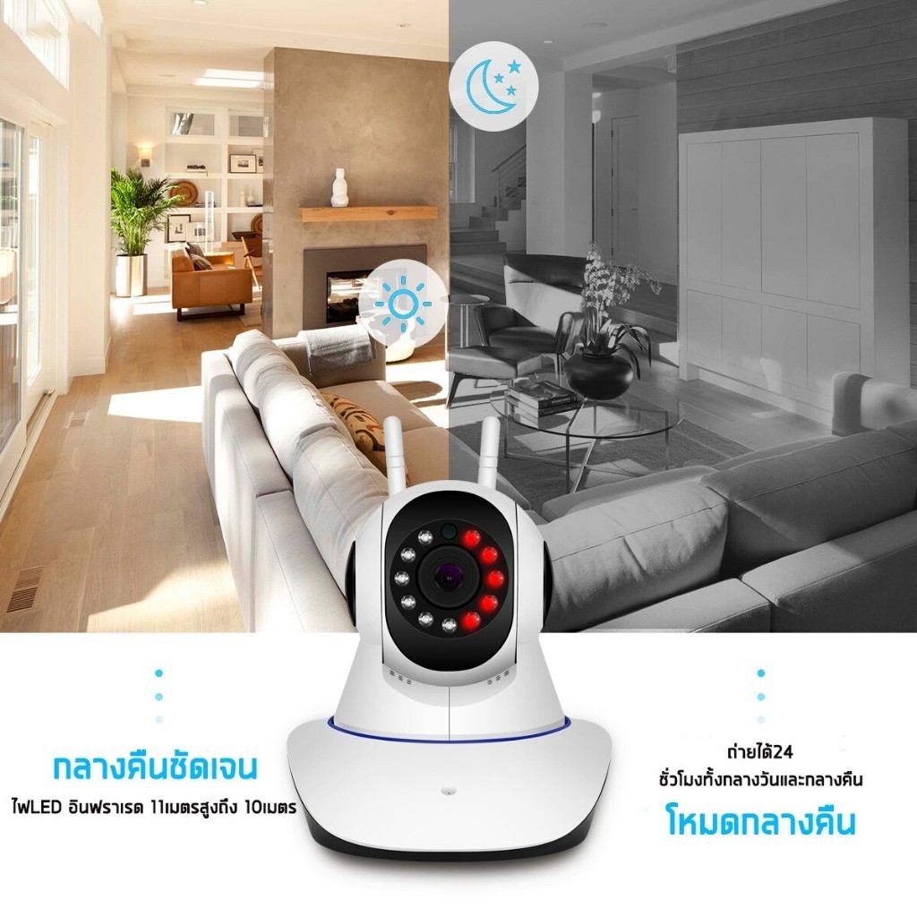 TDLกล้องวงจรปิด5MP ติดในบ้าน ภายน Full Color Wifi IPcameracctvกล้องรักษาความปลอดภัย ใช้งานในบ้านรีโมทโทรศัพท์มือถือ