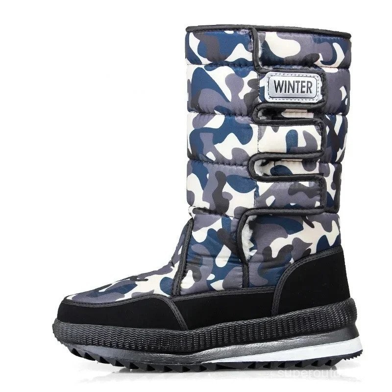 -40 ° อุ่นคู่รองเท้าผู้หญิงรองเท้าหิมะฤดูหนาว high BOOT 2023 thicken Plush กันน้ำลื่นรองเท้าผู้ชายรองเท้า Leer