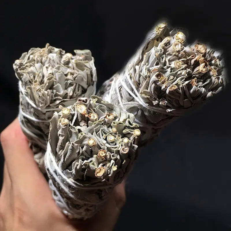 White Sage Bundles Natural California Sage Pure Leaf Smoking Fragrance Incense