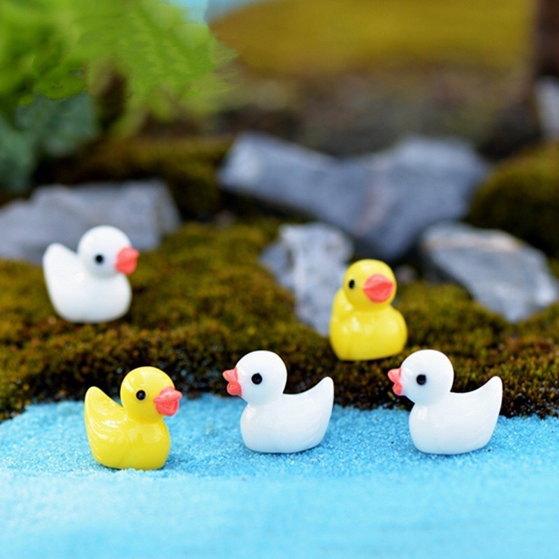 พร้อมส่งในไทย! ตุ๊กตาจิ๋ว เป็ดหลากสี  – ตกแต่งสวนถาด/เค้ก/บ้าน DIY ใช้งานสะดวก G2920 ราคา ถูกที่สุด ดีลบีเคเค แกลเลอรีภาพที่ 2