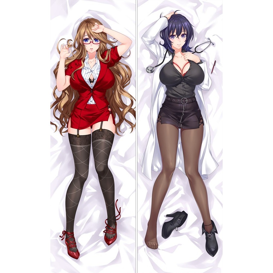 Ayaka และ Rika อะนิเมะ Dakimakura กอดหมอน Body Case 50*150 ซม.Otaku Sleepy หมอน