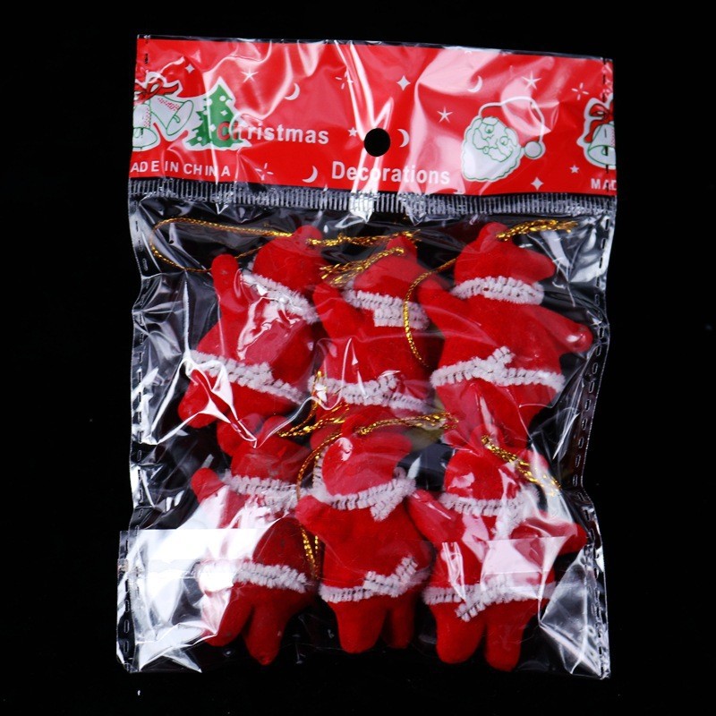 ข้ามพรมแดนที่มีสีสันสีแดงเครื่องประดับคริสต์มาสซานตาคลอสจี้ทองสีชมพูอุปกรณ์ต้นคริสต์มาสเครื่องประดับผู้ผลิต
