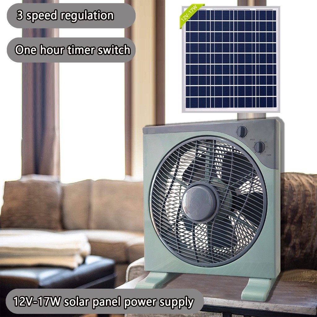 Dc12v SOLAR BOX Air Fan MINI Exhaust Fan Portable Fan blackout Fan Low Voltage Battery Fan SOLAR Ene