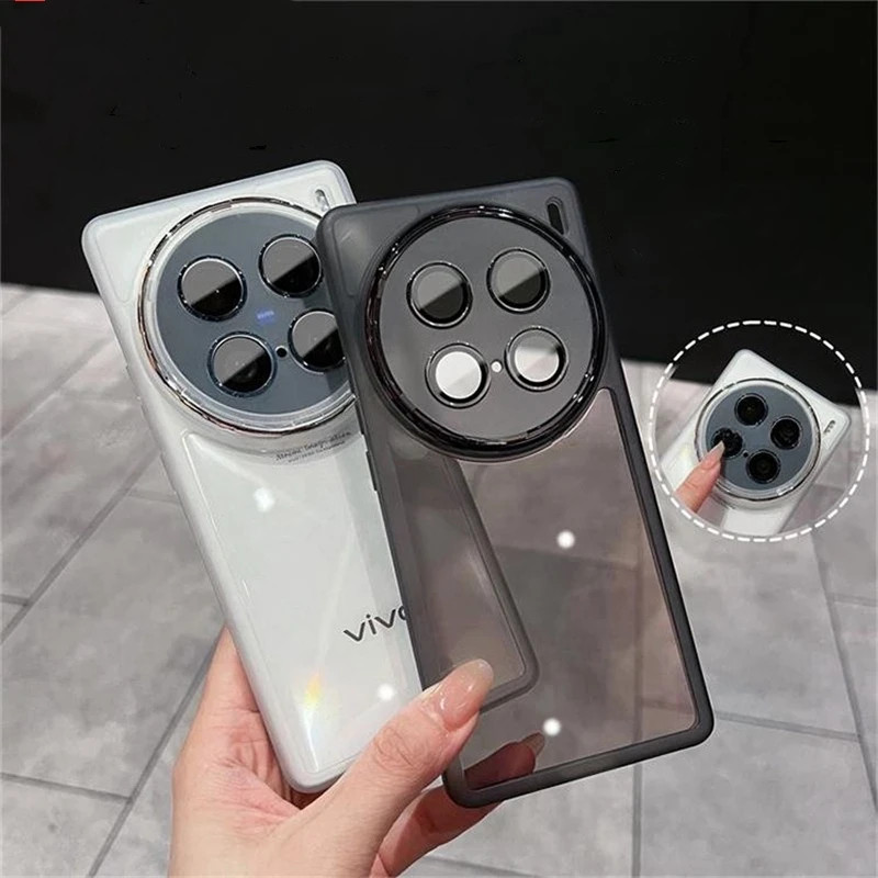 สําหรับ Vivo X200 Pro Mini กรณี TPU ซิลิโคนนุ่มโปร่งใสสําหรับ Vivo X200 X100 Ultra 5G ป้องกันกล้องกันชนกันกระแทก