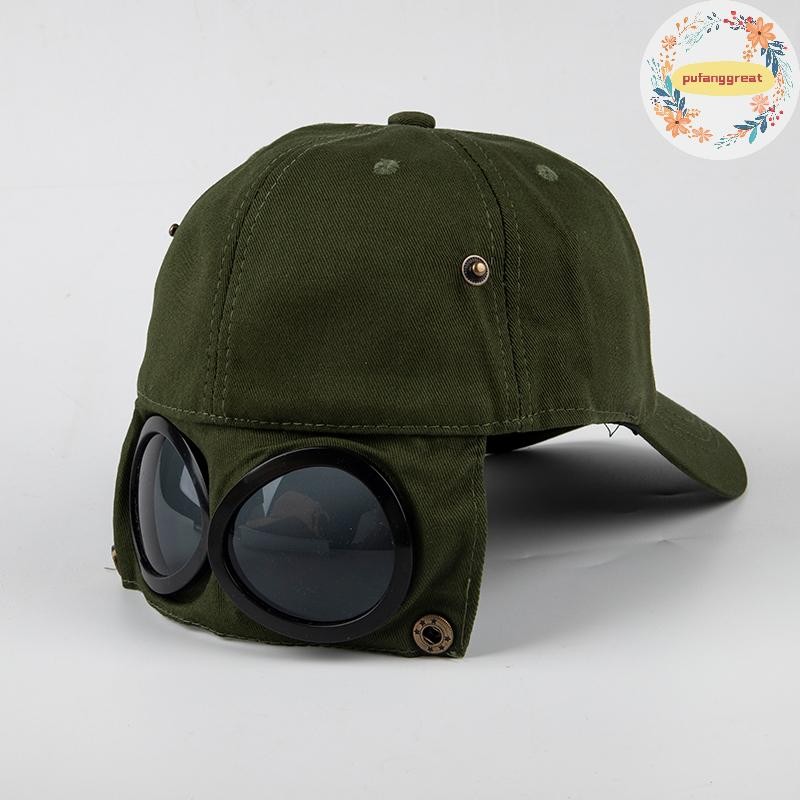 Pufanggreat หมวกฤดูร้อนแว่นตาเบสบอลหมวกหญิง Unisex แว่นตากันแดดหมวกชาย Baseballcap TH