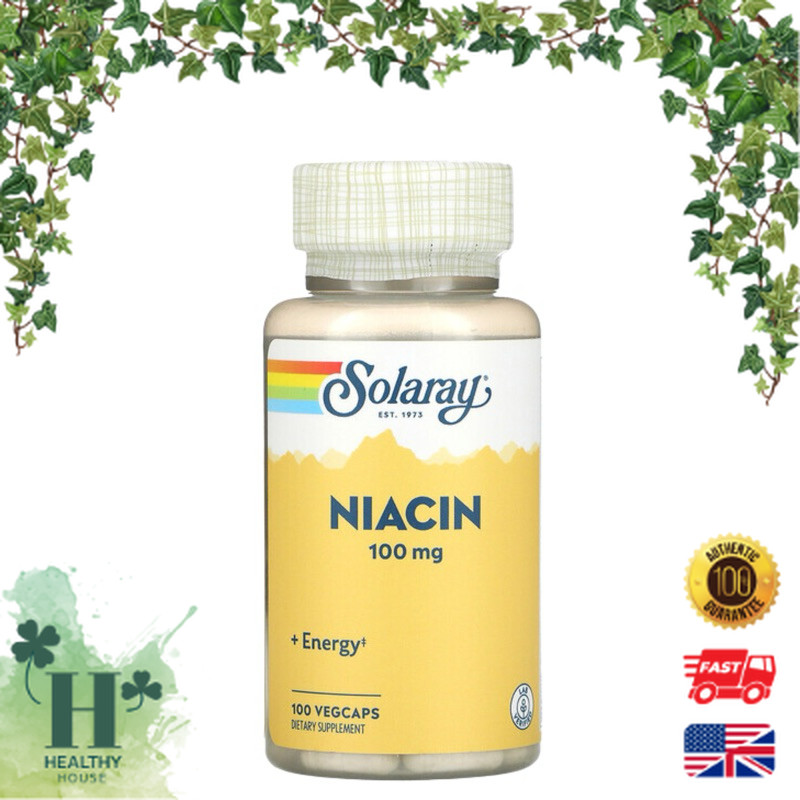 พร้อมส่ง Solaray Niacin​ 100​ mg​ & 500 mg Solaray Niacin 500 mg​ Solaray​ Niacinamide 500 ไนอะซิน​